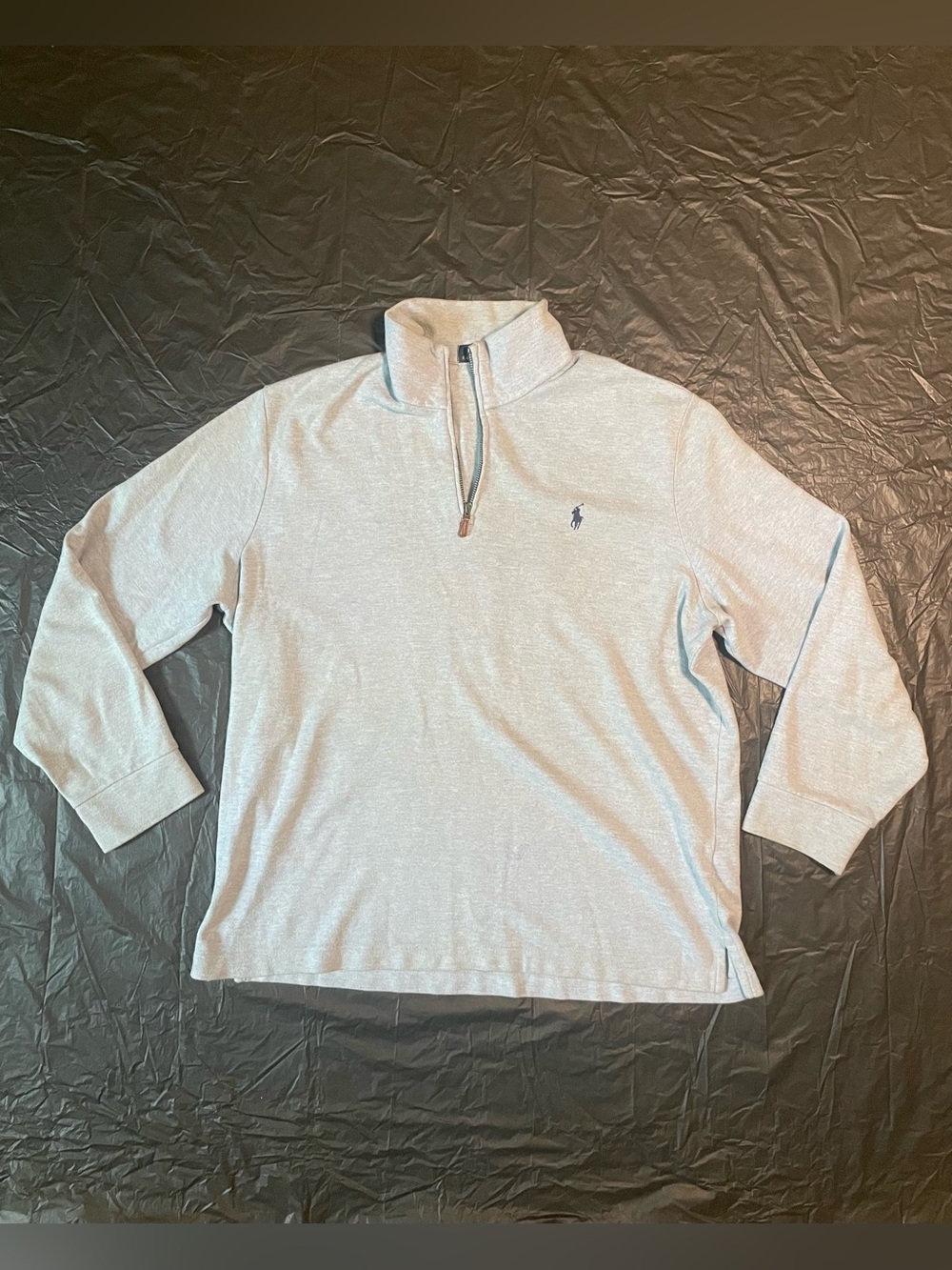 Ralph Lauren Pale Blue Half-Zip Polo Pullover
